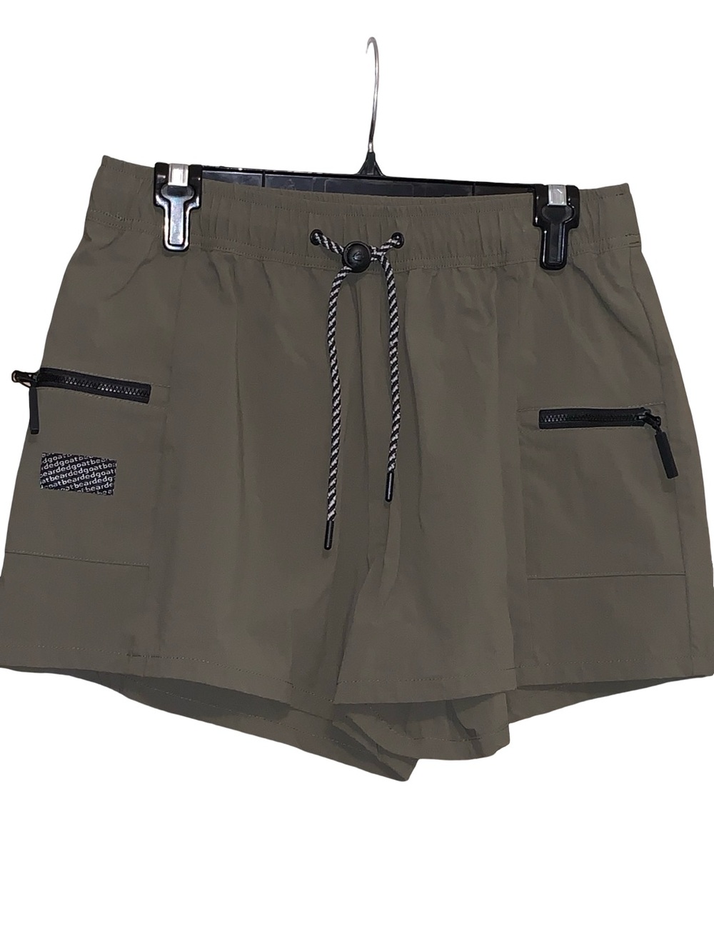 Bearded Goat Women’s Olive Summit Shorts Size Large
